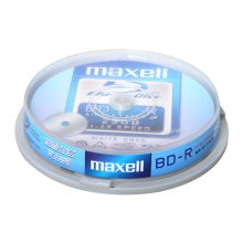 麦克赛尔 MAXELL BD-R 蓝光刻录光盘 4速 25GB 桶装10片