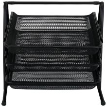 可得优 WL-01 铁网三层文件篮 295*350*250mm 单位：个 黑色