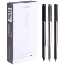 得力 A13 中性笔签字笔子弹头水笔 0.5mm 12支/盒 黑(单位：盒)