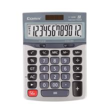齐心 C-1222M 计算器 中台 科技银耐用金刚 银