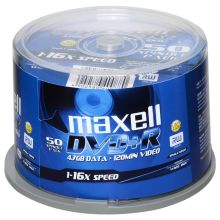 麦克赛尔 DVD+R 16速4.7G 商务金盘 50片光盘 (单位:筒)