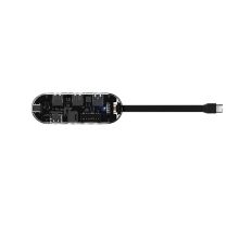 绿巨能 LJN-TZW008 USB-C扩展坞/USB-C转USB3.0*1/USB2.0*2/SD/TF/HDMI/PD带数据传输和充电//10cm 单位：个 深空灰