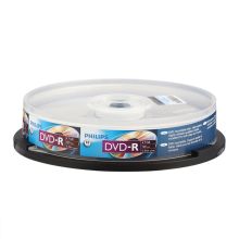 飞利浦 DVD-R 空白光盘/刻录盘 16速 4.7G 桶装10片 单位:桶