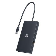 惠普 HP HSA-U001H Type-C 11合1扩展坞 千兆网口/VGA/HDMI USB HUB分线器
