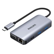飞利浦 PHILIPS SWR1602H Type-C扩展坞 USB-C转HDMI/VGA/RJ45