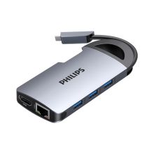 飞利浦 PHILIPS SWR1606A/93 Type-C扩展坞 USB-C转HDMI/RJ45