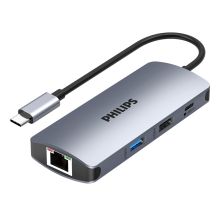 飞利浦 PHILIPS SWR1608N/93 Type-C扩展坞 USB-C转HDMI/RJ45