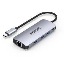 飞利浦 PHILIPS SWR1607H/93 USB-C扩展坞 Type-C转USB3.0/RJ45