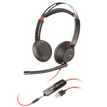 缤特力 PLANTRONICS C5220 USB+3.5MM 线控耳麦带话筒