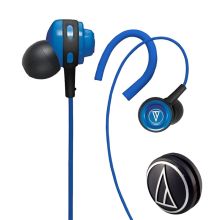 铁三角 AUDIO-TECHNICA COR150 入耳式耳挂运动音乐耳机 轻巧机身 蓝色