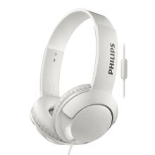 飞利浦 PHILIPS SHB3075 BASS+头戴式有线重低音耳机 纯净白