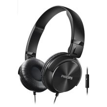 飞利浦 PHILIPS SHL3065 有线头戴式耳机 柔软可折叠 黑