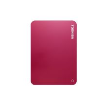 东芝 TOSHIBA V9 CANVIO高端系列 2.5英寸 移动硬盘 USB3.0 1TB 活力红