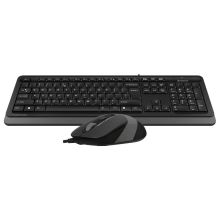 双飞燕 A4TECH F1010 有线键鼠套装 遂空灰