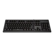 爱国者 AIGO V600 有线轻音键盘 19键无冲低音 墨黑