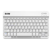航世 BOW HB030-Y 无线蓝牙键盘 超薄便携 白色
