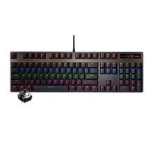 雷柏 RAPOO V500PRO 机械键盘 金属混光版 104键混光 黑色 茶轴