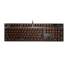 雷柏 RAPOO V500PRO单光版 有线机械键盘 黑色 黑轴