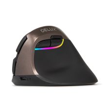 多彩 DELUX M618MINI 人体工程无线鼠标 雅致黑