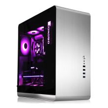 乔思伯 JONSBO UMX4 RGB光效版 银色中塔式机箱