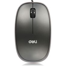 得力/deli 3715 鼠标 实用便捷有线USB 通用规格,黑色