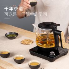 苏泊尔（SUPOR） 养生壶煮茶器煮茶壶电水壶热水壶烧水壶电热水壶迷你玻璃花茶壶黑茶 SW-10C02（单位：个）