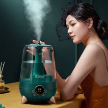 苏泊尔（SUPOR）加湿器卧室婴儿家用客厅桌面上加水恒湿大雾量音静小型孕妇香薰喷雾 【旗舰款-复古绿】