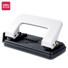 得力（deli）0101 打孔器手动打孔机 双孔办公活页A4纸张 可打10张80g纸 配色（单位：个）