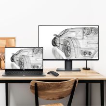 戴尔 25英寸 2K IPS Type-C 90W反向充电 HDR400 旋转升降 四边微边框 电脑显示器 U2520DR  （单位：个）