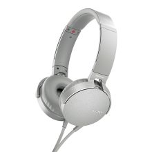 索尼 MDR-XB550AP 重低音立体声耳机 头戴式  单位：个 白色