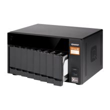 威联通 TS-832X-2G 四核处理器,内建双10GbE SFP+ 网络端口 八盘位NAS网络存储器 (单位:台) 黑色