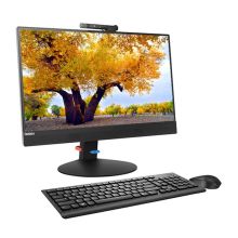 联想 M820z-D032 台式电脑一体机(I5-9500/4G/128GSSD+1T/集成/21.5寸全高清LED/USB键鼠/三年保修上门/联想一键复原/win10Home） 黑色（单位:台）