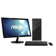 华硕 D540MC-G54A00010 台式计算机（G5400/4G/1T/集显/中标麒麟V7.0/21.5寸示器） 银色（单位：台）