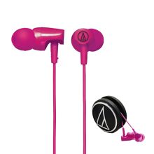 铁三角 AUDIO-TECHNICA CLR100 入耳式立体声音乐耳机 粉红色
