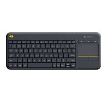 罗技 LOGITECH K400PLUS 无线键盘 带触摸板 黑色
