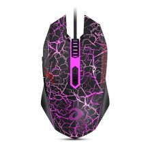 达尔优 DAREU EM915 G60电竞游戏鼠标 黑色裂纹