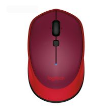 罗技 LOGITECH 蓝牙鼠标M336 红色