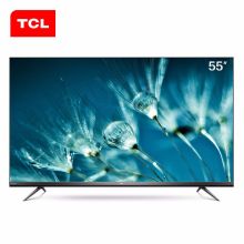 TCL 55V6M 55英寸 4K超高清/超薄全面屏/人工智能/智慧屏/AI声控/教育电视机 黑色（单位：台）
