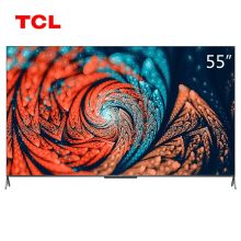 TCL 55C76 4K超高清电视 55英寸 高色域全面屏 安桥音响 2+64GB 全场景智能语音 黑色(单位：台）