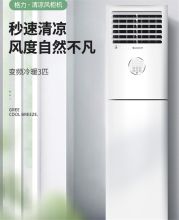 格力（GREE）KFR-72LW/(72536)FNhAc-B3JY01清凉风变频冷暖3匹3级能效柜机空调 3匹清凉风变频3 含安装 含额外增加辅材 含拆防盗网 含拆旧机（单位：台）