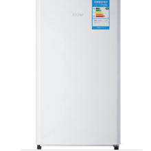 海尔/Haier BC－93TMPF ^ 直冷93L定频单门冰箱 精巧占地小/时尚外观/7档温度可调/全宽微冻室 雪白