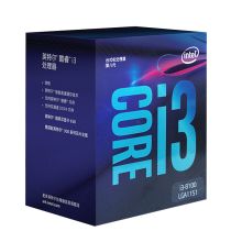 英特尔 i3 8100 酷睿四核 盒装CPU处理器 银色（单位：个）