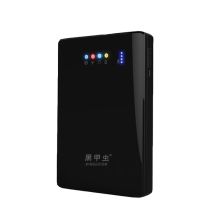 黑甲虫 KINGIDISK W1100系列 1TB 智能无线移动硬盘 网络存储钢琴黑