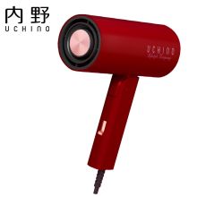 UCHINO内野禅风负离子护发润发速干吹风机家用 轻巧便携时尚吹风筒送礼旅行组推荐LE10201-N 红色（单位：台）