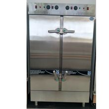 东方和利  DF-DZXS-24  1050*840*1690mm  竖盘双门24盘电蒸箱电蒸车蒸饭车蒸饭箱蒸饭柜  内胆板：采用0.8mm厚优质不锈钢板冲压成型，侧板外壳：采用1.0mm厚优质不锈钢板，整体采用耐热聚胺脂整体发泡工艺；门锁：采用高效渐进式门锁铰，内配米饭盘12个，馒头盘12个。功率：12KW*2，电压：380V  银色  (单位:台台)