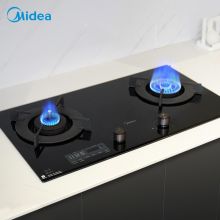 美的 JZT-XQ3S 燃气灶 智能菜谱 家用 智能灶 定时灶 台嵌两用 双灶（天然气）单位:台
