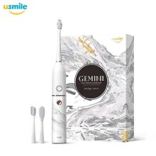 usmile 电动牙刷 成人款情侣版 声波级双子电动牙刷 大理石白色（单位：把）