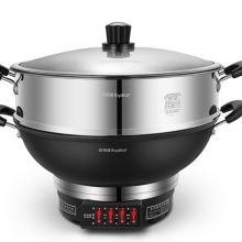 荣事达 DRG-T36ZA 3.4L 直径36cm电蒸锅 黑色（单位：个）