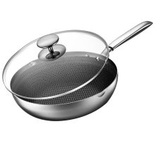 康巴赫 JCG30D1 30cm 316L不锈钢炒锅 （单位：个）