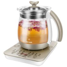 天际 BJH-D150B 1.5L 自动加厚玻璃多功能电热烧水壶 杏色（单位：台）